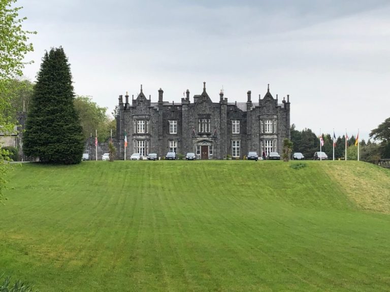 Belleek Castle viewed from the approach road. Author's collection.